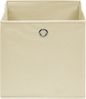 vidaXL Aufbewahrungsboxen 10 Stk. Creme 32x32x32 cm Stoff 288359 Bild 3