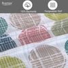 Buymax Bettwäsche Sueno, Renforce: 100% Baumwolle, 3 teilig, 200x200 cm, Bettbezug-Set, mit Reißverschluss, Weiß Bunt Bild 3