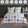 Buymax Bettwäsche Sueno, Renforce: 100% Baumwolle, 3 teilig, 200x200 cm, Bettbezug-Set, mit Reißverschluss, Weiß Bunt Bild 2