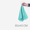 Premium Geschirrtuch 300g/m² - Microsensation - 60x40cm ( Türkis / 2er Pack ) Reinigungstücher Mikrofasertuch - super saugfähige Küchentücher Bild 2