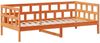 vidaXL Tagesbett Set mit Dach Wachsbraun 80x200 cm Massivholz Kiefer 3282248 Bild 5