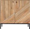 Highboard HWC-L95, Kommode Schrank Sideboard, Massiv-Holz Mango 86x90x43cm MVG-zertifiziert, natur Bild 5