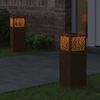 vidaXL Solar LED Weg Licht 2 pcs Bronze Wetterfeststahl 879729 Bild 3