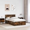vidaXL Bettrahmen Geräucherte Eiche 120 x 200 cm Holzwerkstoff 3408694 Bild 3