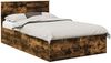 vidaXL Bettrahmen Geräucherte Eiche 120 x 200 cm Holzwerkstoff 3408694 Bild 2