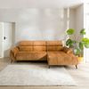 Ecksofa Ottomane rechts Chenille 286x184x79 rostfarben VALENTINA Bild 2