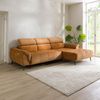 Ecksofa Ottomane rechts Chenille 286x184x79 rostfarben VALENTINA Bild 3