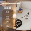 COSTWAY Schminktisch (1-St), Eck-Frisiertisch Set, LED Kosmetiktisch mit Hocker Bild 4