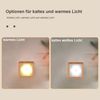 QUBEBU LED Nachttischlampe LED Schrankbeleuchtung mit Bewegungsmelder und Lichtsensor Wandleuchte, LED fest integriert, 1/2/4 Stück LED Nachtlicht Kinder, für Schlafzimmer/Flur/Treppenhaus, Schranklicht, Treppenlicht, Küchenlampe, Kaltweiß / Warmweiß Bild 4