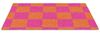 MuchoWow Fußmatte Schachbrettmuster - Orange - Rosa - Blöcke, Rechteckig, innen Schmutzfangmatte, Tür, Schmutzfänger Flur, Teppich 60x40 cm Bild 2