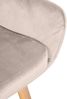 CLP 2er Set Barhocker Grant Samtbezug Gestell aus Buchenholz bis 150 kg,creme Bild 5