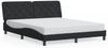 vidaXL Bettgestell ohne Matratze Schwarz 160x200 cm Samt 3207931 Bild 2