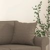 vidaXL Zierkissen 2er-Set, 40x40 cm, Taupe, Stoff Bild 5