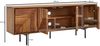 Sideboard "Hapur" aus Korpus: Sheesham Massivholz, mit Klarlack beschichtet Beine: pulverbeschichteter Edelstahl in Sheesham mit 4 Türen. Abmessungen (B/H/T) 140 x 54 x 33 cm Bild 4