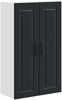 vidaXL Wandschrank PORTO Schwarz 60 x 31 x 100 cm Holzwerkstoff 885486 Bild 2