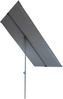 Balkonschirm HEGO 1,3x1,8m Anthrazit Polyester | Gartenschirm Sonnenschirm Poolschirm UV-Schutz Bild 1
