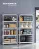 SONGMICS Schwerlastregal, 2er Set, Kellerregal, 40 x 90 x 180 cm, bis 875 kg belastbar, einfache Montage, Lagerregal, verstellbare Ablagen, Lagerregal, silbern Bild 3