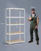 SONGMICS Schwerlastregal, 2er Set, Kellerregal, 40 x 90 x 180 cm, bis 875 kg belastbar, einfache Montage, Lagerregal, verstellbare Ablagen, Lagerregal, silbern Bild 5