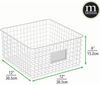 mDesign Allzweckkorb Aufbewahrung Drahtkorb Organizer 2er-Set Metall Weiß Bild 2
