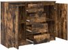 vidaXL Sideboard mit Schubladen Räuchereiche 100,5x35x76 cm 3328448 Bild 5