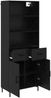 vidaXL Highboard Schwarz Eichen-Optik 69,5 x 34 x 180 cm Holzwerkstoff 3416185 Bild 5