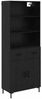 vidaXL Highboard Schwarz Eichen-Optik 69,5 x 34 x 180 cm Holzwerkstoff 3416185 Bild 2