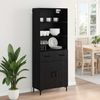 vidaXL Highboard Schwarz Eichen-Optik 69,5 x 34 x 180 cm Holzwerkstoff 3416185 Bild 4