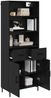 vidaXL Highboard Schwarz Eichen-Optik 69,5 x 34 x 180 cm Holzwerkstoff 3416185 Bild 3