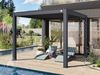 PRIMEYARD Pergola 3x3 m Aluminium Pfosten mit Lamellendach aus Aluminium anthrazitfarbeneTerrassenüberdachung Bild 2