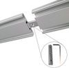 Vorhangschiene "silber" aus Aluminium, alle Längen bis 480cm möglich, Flache Gardinenschiene ( 7mm ), "1- / 2-/ 3- /4-läufig" inkl. Vorhanggleiter Bild 3