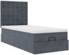 vidaXL Ottoman-Bett mit Matratzen Dunkelgrau 90x190 cm Samt 3313584 Bild 5