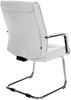 CLP 2er Set Besucherstühle Sievert Freischwinger mit Metallgestell und Bodenschoner,weiß Bild 5
