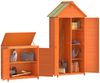vidaXL 2-tlg. Geräteschuppen-Set Braun Massivholz Kiefer 172249 Bild 4