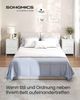 SONGMICS Kommode, Schrank, 2 Stoffschubladen, für Schlafzimmer, Flur, Wohnzimmer, weiß Bild 2