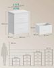 SONGMICS Kommode, Schrank, 2 Stoffschubladen, für Schlafzimmer, Flur, Wohnzimmer, weiß Bild 5