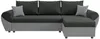 Vente-unique - LIERNO Sofa Stoff SchwarzGrau - B 139 cm x H 80 cm x L 265 cm Bild 4
