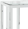 vidaXL Konsolentisch 70x30x70 cm Edelstahl und Glas 350033 Bild 5