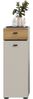 welltime Midischrank VANN, Höhe 91cm, 1 Tür, 1 Schubkasten, 3 Fächer,Türanschlag wechselbar (individuell mit weiteren Artikel der Serie VANN kombinierbar) Standschrank, Kommode, Schrank, Badschrank, Universalschrank, Bad Bild 3