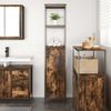 vidaXL Badschrank mit Regalen Räuchereiche 36x35x165 cm 861909 Bild 3