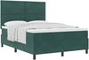 vidaXL Boxspringbett mit Kopfteil Dunkelgrün 140 x 200 cm Samt 3339905 Bild 2
