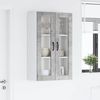 vidaXL Wandglas-Schrank PORTO Beton Grau 60 x 31 x 100 cm 885528 Bild 4
