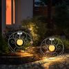 LED Solarleuchte, Erdspieß, Kugel, Glas, H 41 cm Bild 4