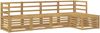 vidaXL Outdoor-Sofagarnitur 5 pcs Weiß Massivholz Akazie 3391654 Bild 2