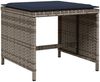 vidaXL 17-teiliges Garten-Ess-Set mit Kissen, grau, Polyrattan 3277956 Bild 4