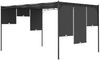 Gartenpavillon, Pavillon mit Seitenvorhang 4 x 3 x 2,25 m Anthrazit Bild 5