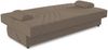 Dmora 3-Sitzer Schlafsofa Apicella, Sofa mit Stauraum und 2 Kissen inklusive, Wohnzimmersofa aus Stoff mit Klick-Klack-Öffnung, 181 x 81 x 88 cm, Beige Bild 4