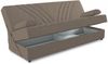 Dmora 3-Sitzer Schlafsofa Apicella, Sofa mit Stauraum und 2 Kissen inklusive, Wohnzimmersofa aus Stoff mit Klick-Klack-Öffnung, 181 x 81 x 88 cm, Beige Bild 5