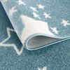 carpet city Kinderteppich - Sterne Sternen-Himmel 120 cm Rund Blau - Kinderzimmer Teppich Modern Bild 4
