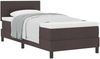 vidaXL Boxspringbett mit Kissen Dunkelbraun 100 x 200 cm Stoff 3338667 Bild 2