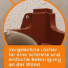 BURI Weinregal stapelbar Kunststoff für Flaschen | stabiles Flaschenregal in Gastronomie-Qualität | Getränkeregal Wein Regal erweiterbar, Braun Bild 5